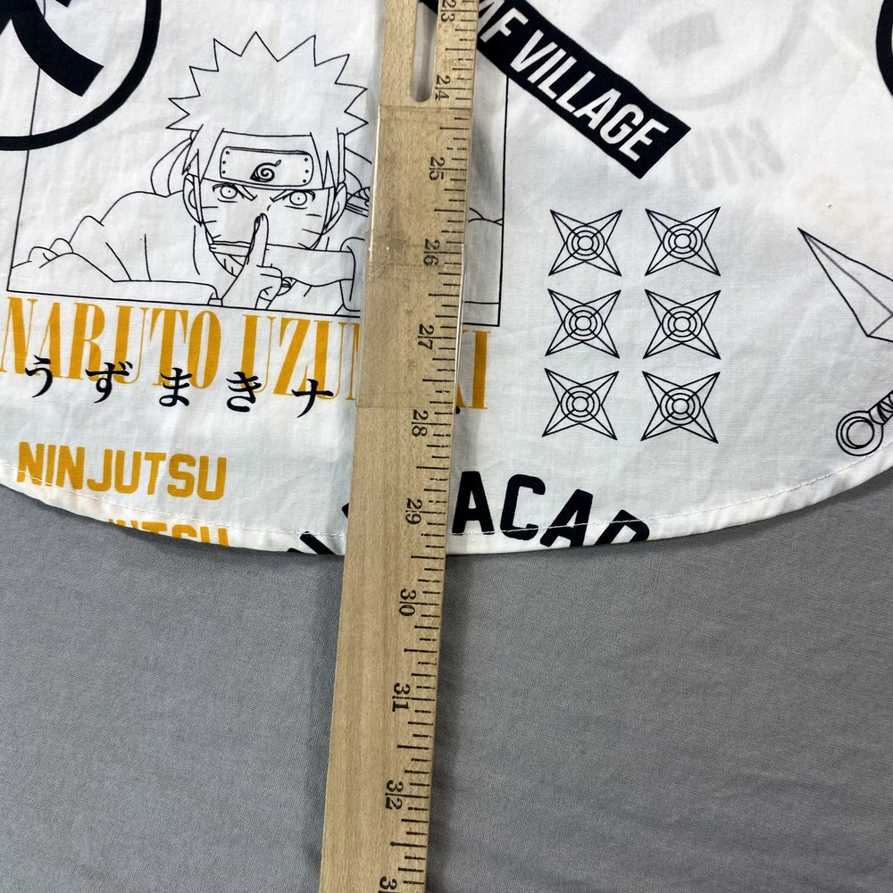 Naruto Shippuden Shirt Mens Small White Button Up Anime Manga Ninja Adult - Picture 5 of 9